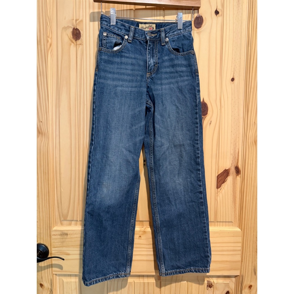 Wrangler 20X No. 33 Boys Slim Jeans Size 11 Blue Denim Relaxed Straight 33BWXWL